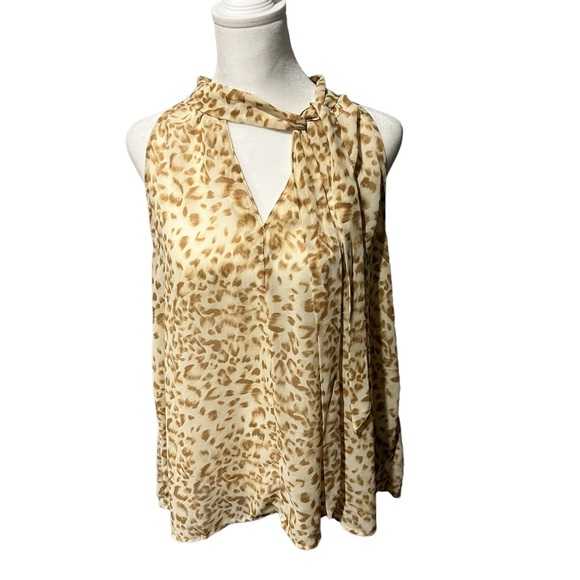 Leopard Print Sleeveless Top - Picture 3 of 12